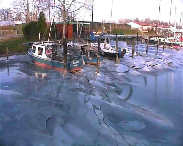 Vareler Hafen vereist